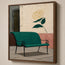 Teal Bench Rose
