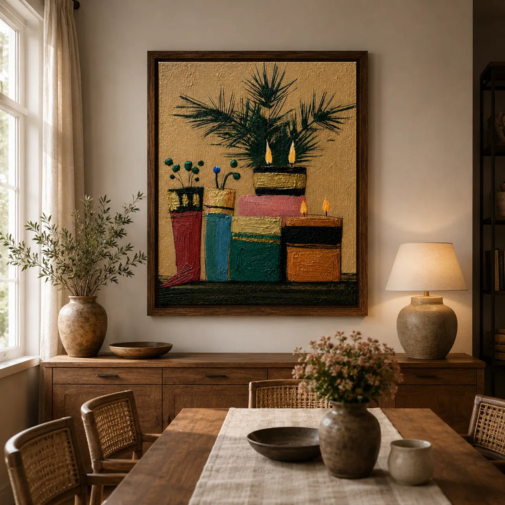 Colorful Candle Garden