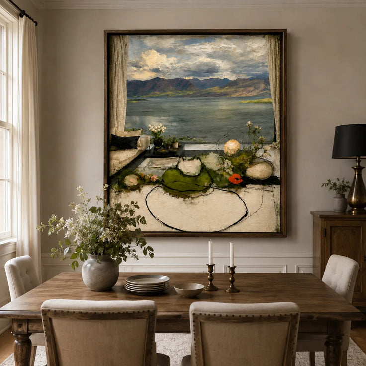 Lakeside Window View