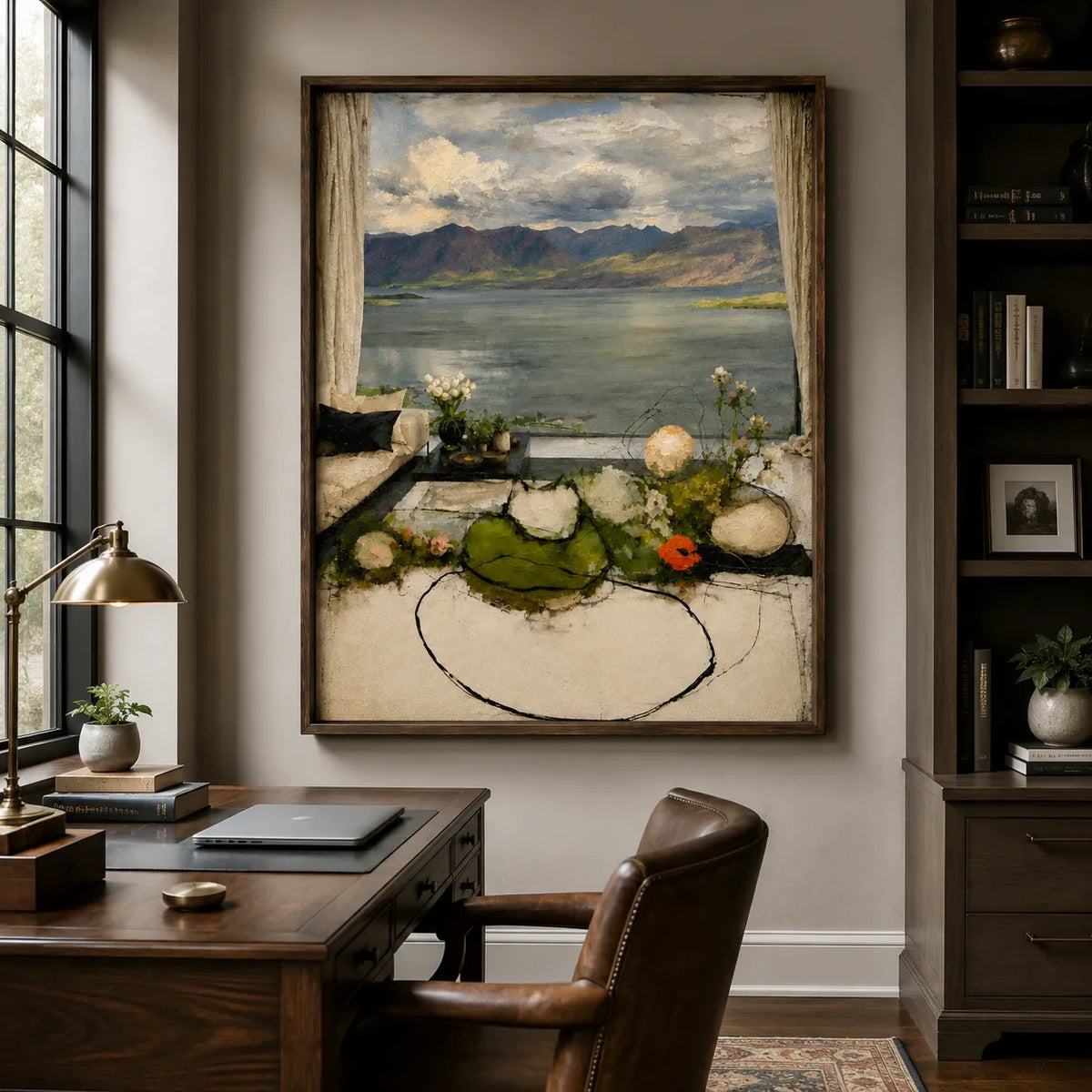 Lakeside Window View