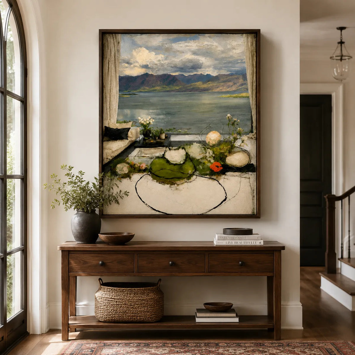Lakeside Window View