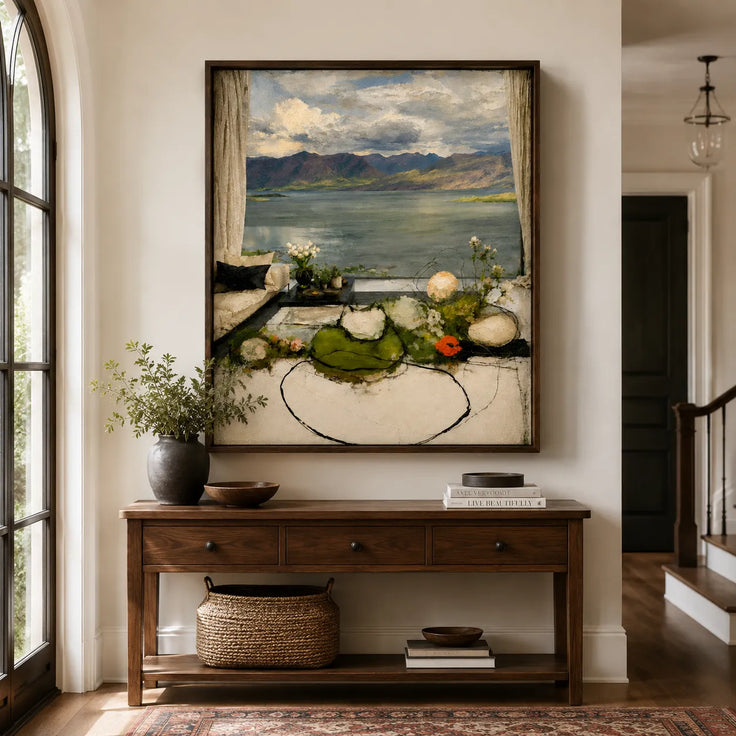 Lakeside Window View