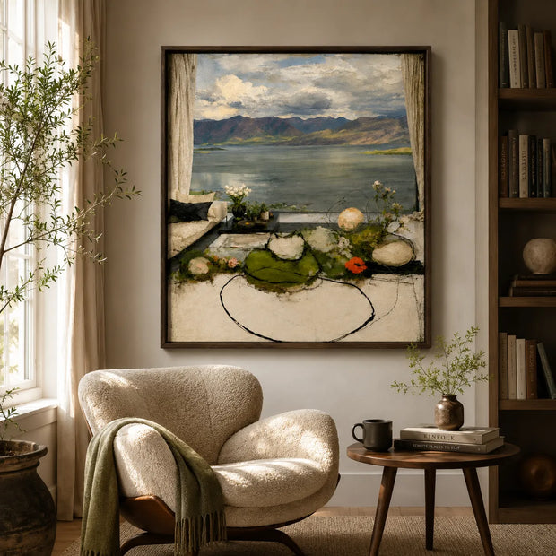 Lakeside Window View
