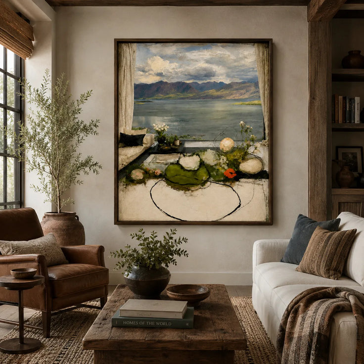 Lakeside Window View