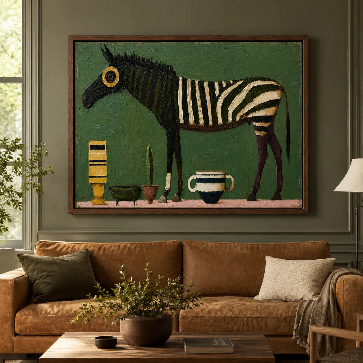 Whimsical Striped Horse