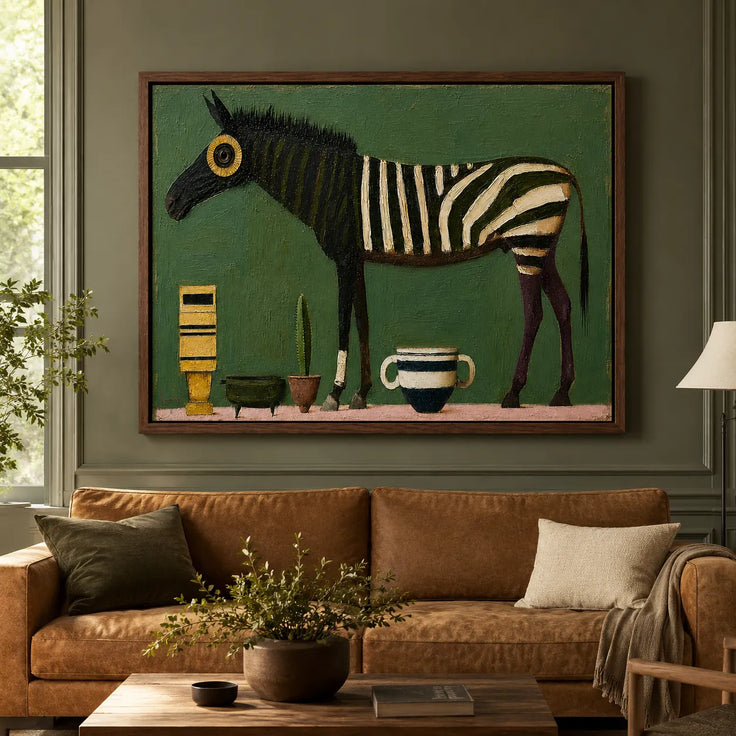 Whimsical Striped Horse