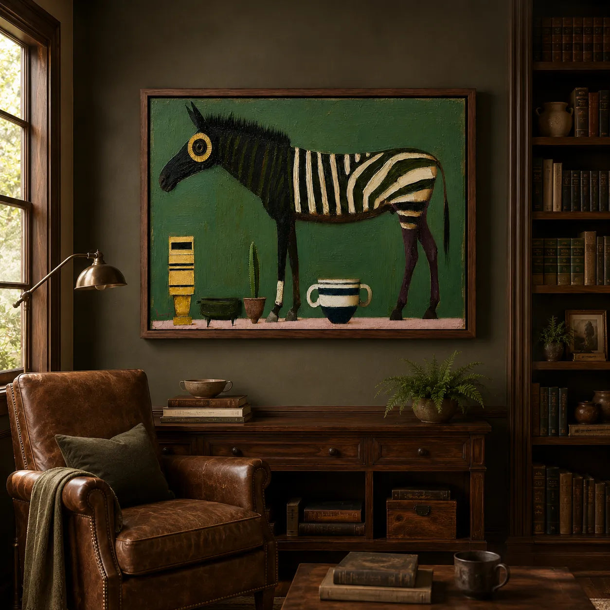 Whimsical Striped Horse