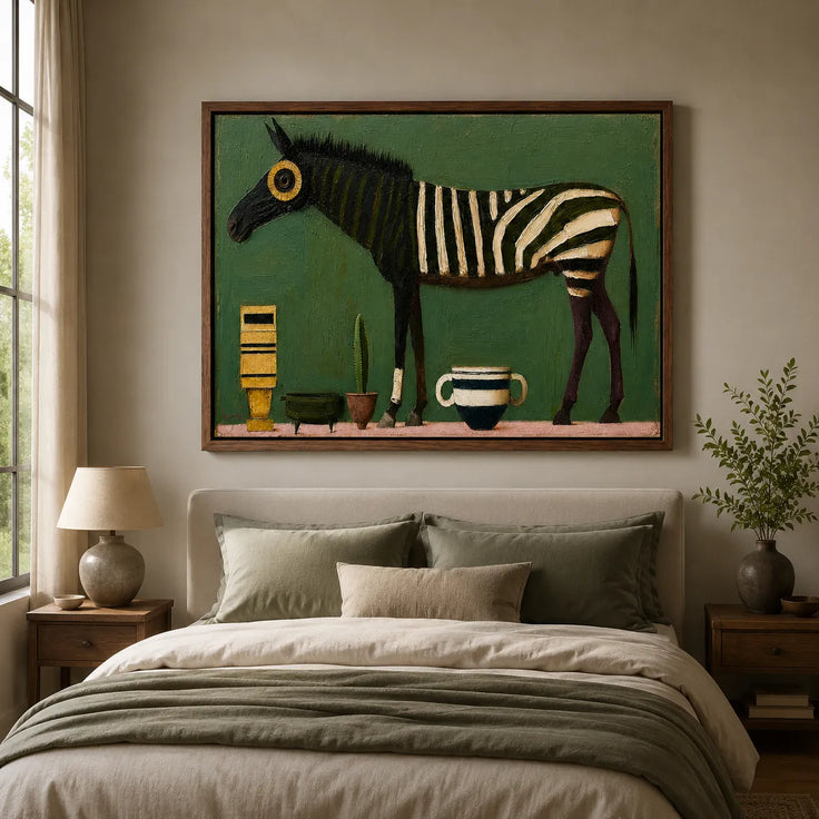 Whimsical Striped Horse