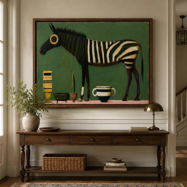 Whimsical Striped Horse