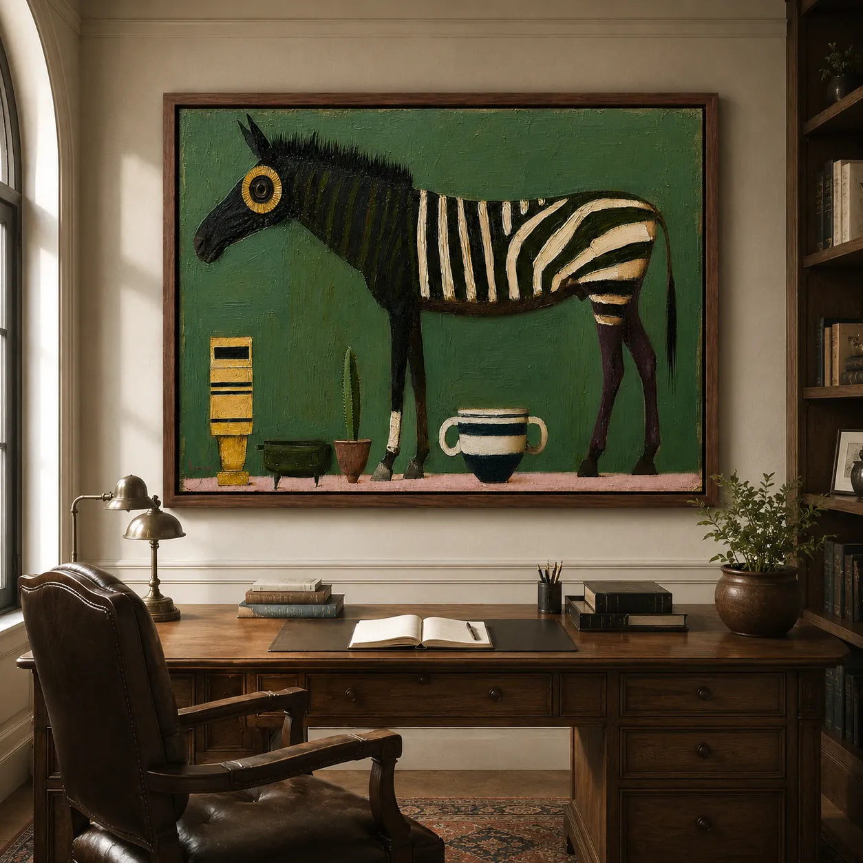 Whimsical Striped Horse
