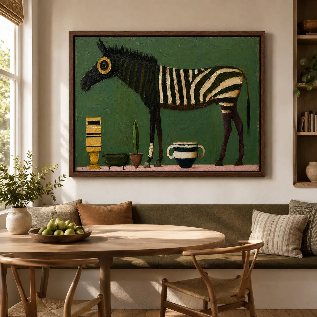 Whimsical Striped Horse