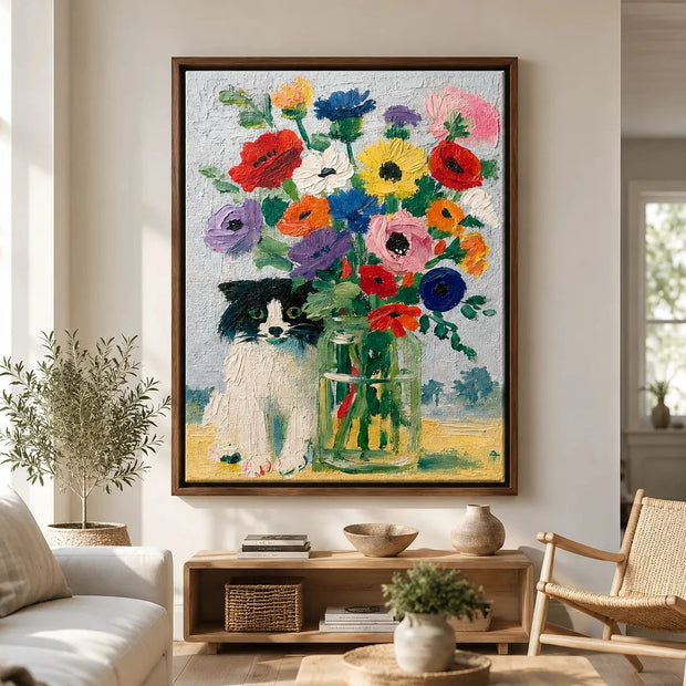 Floral Cat Garden