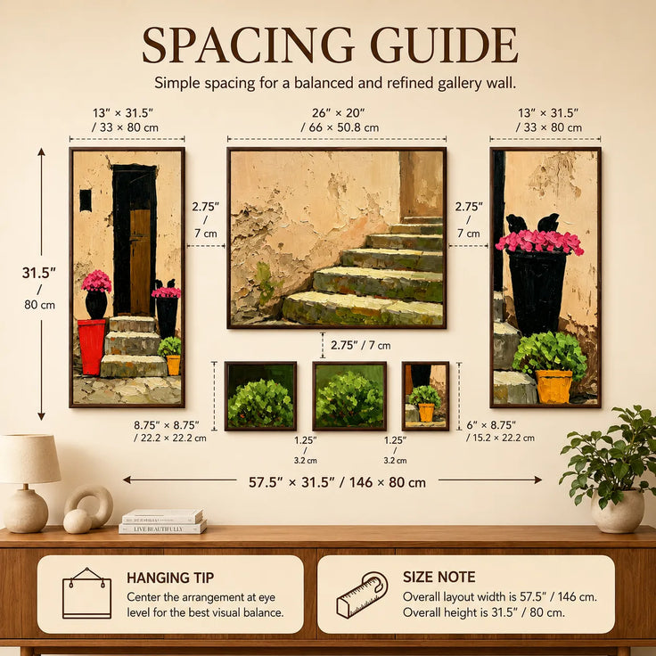 Mediterranean Courtyard Gallery Wall (Including 6 Piece)