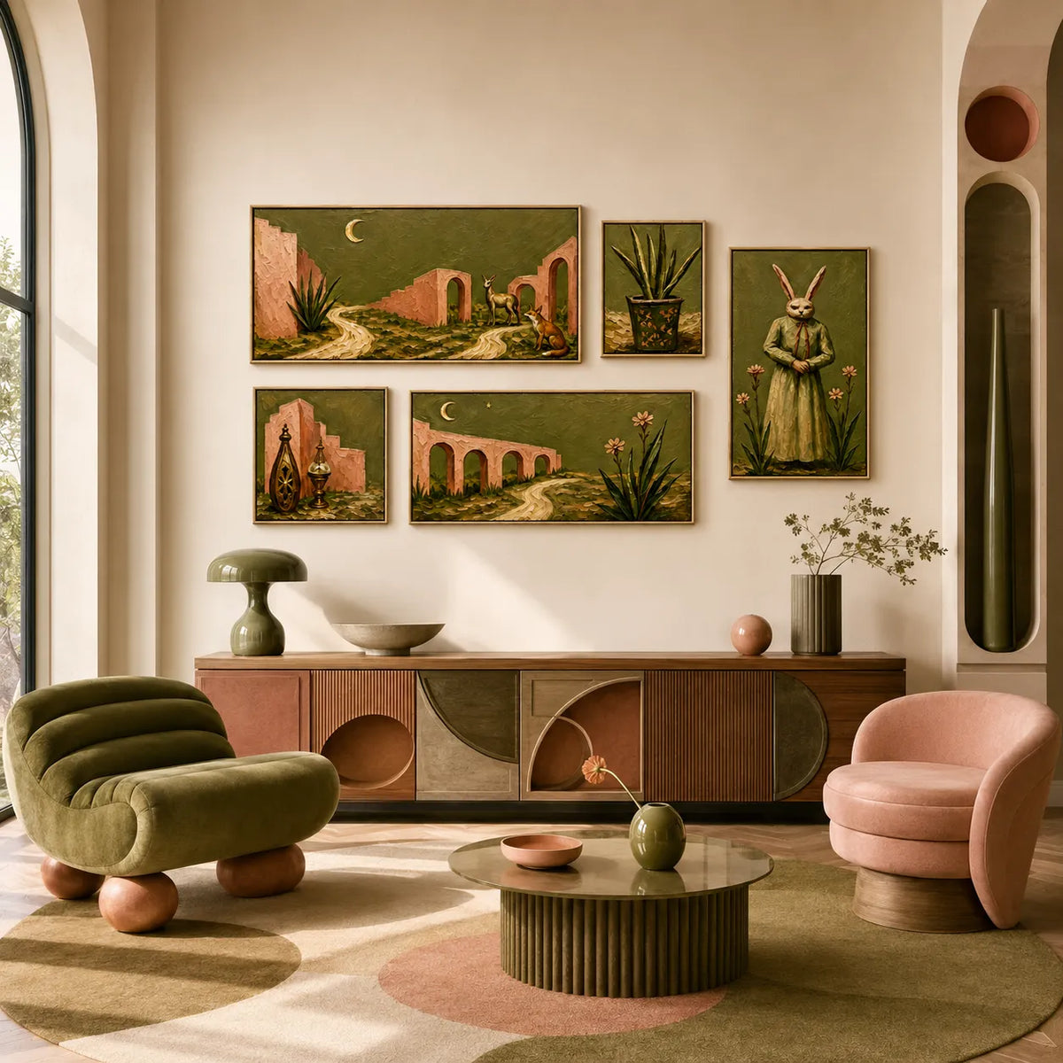 Moonlit Desert Tales Gallery Wall (Including 5 Piece)