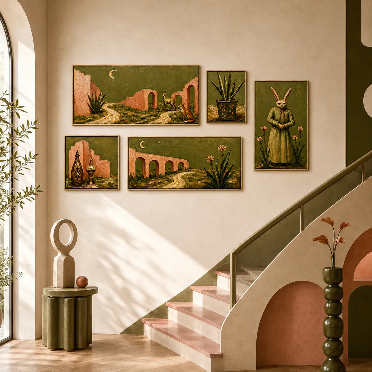 Moonlit Desert Tales Gallery Wall (Including 5 Piece)