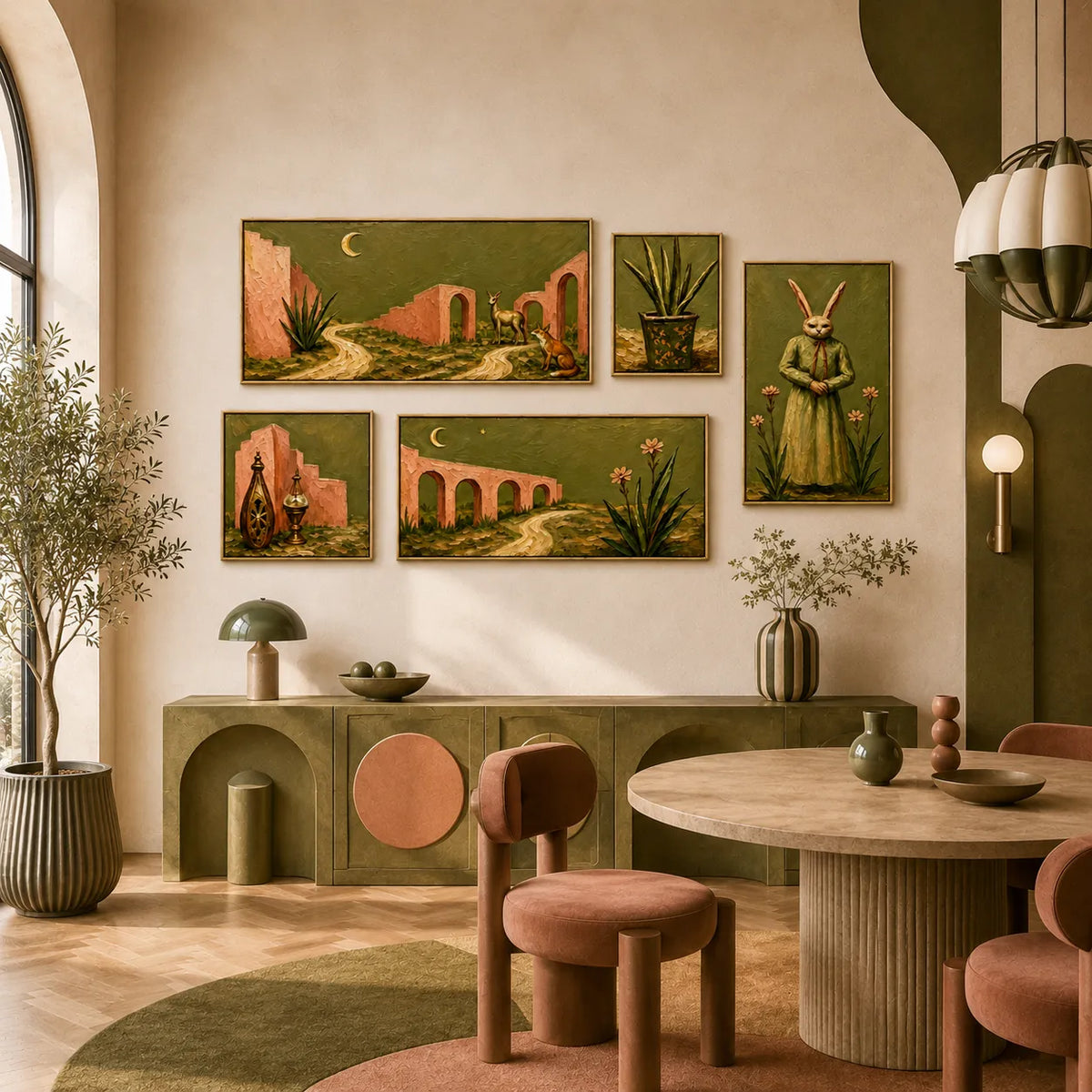 Moonlit Desert Tales Gallery Wall (Including 5 Piece)