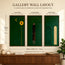 Emerald Solitude Triptych Gallery Wall (Including 3 Piece)