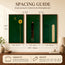Emerald Solitude Triptych Gallery Wall (Including 3 Piece)