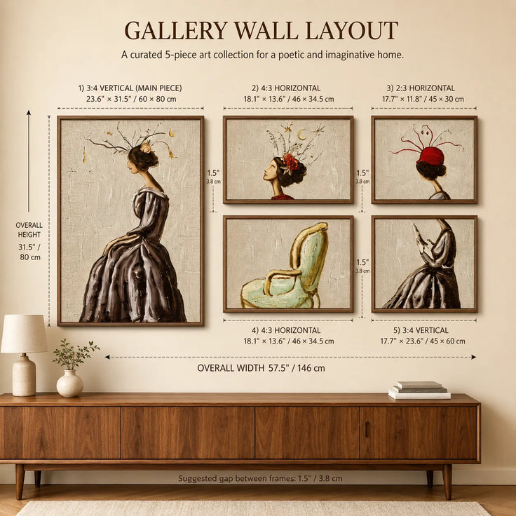Whimsical Muse Gallery Wall (Including 5 Piece)