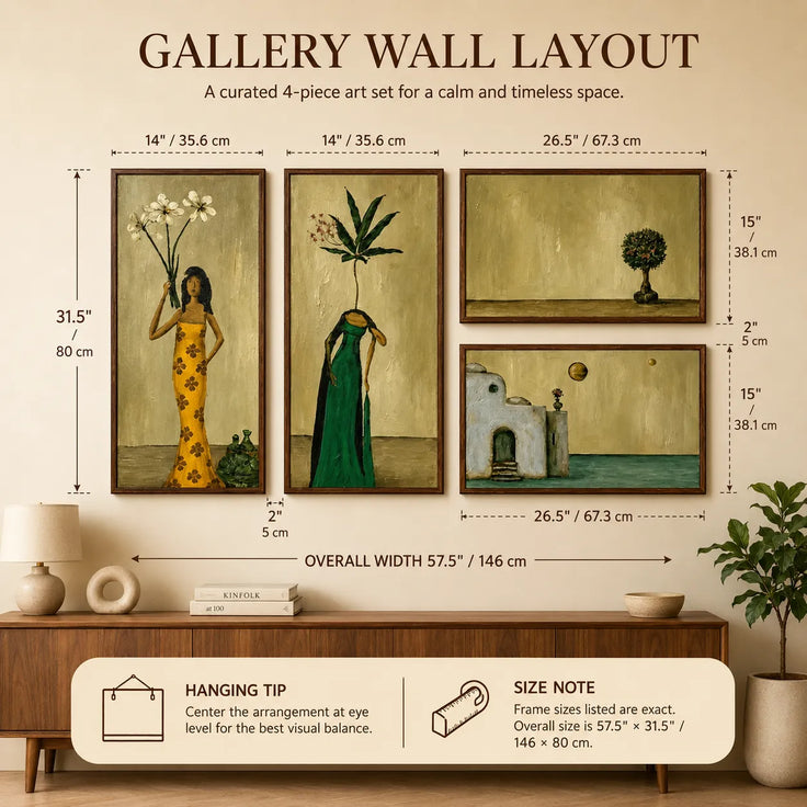 Botanical Muse Gallery Wall (Including 4 Piece)