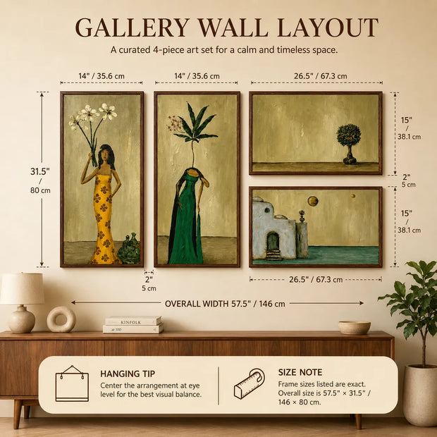 Botanical Muse Gallery Wall (Including 4 Piece)
