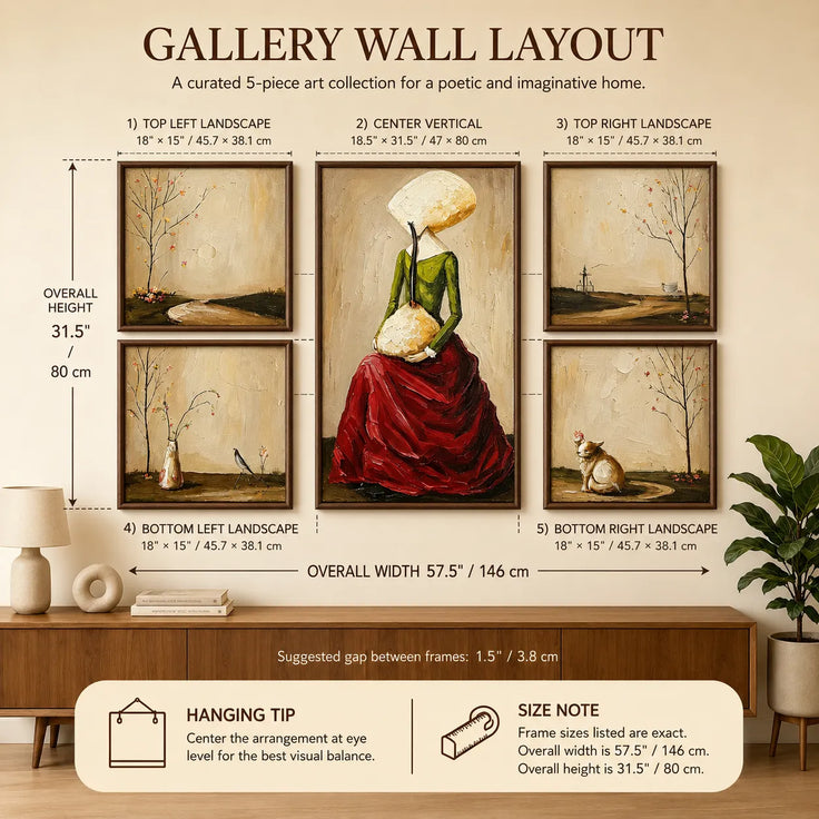 The Quiet Offering Gallery Wall (Including 5 Piece)