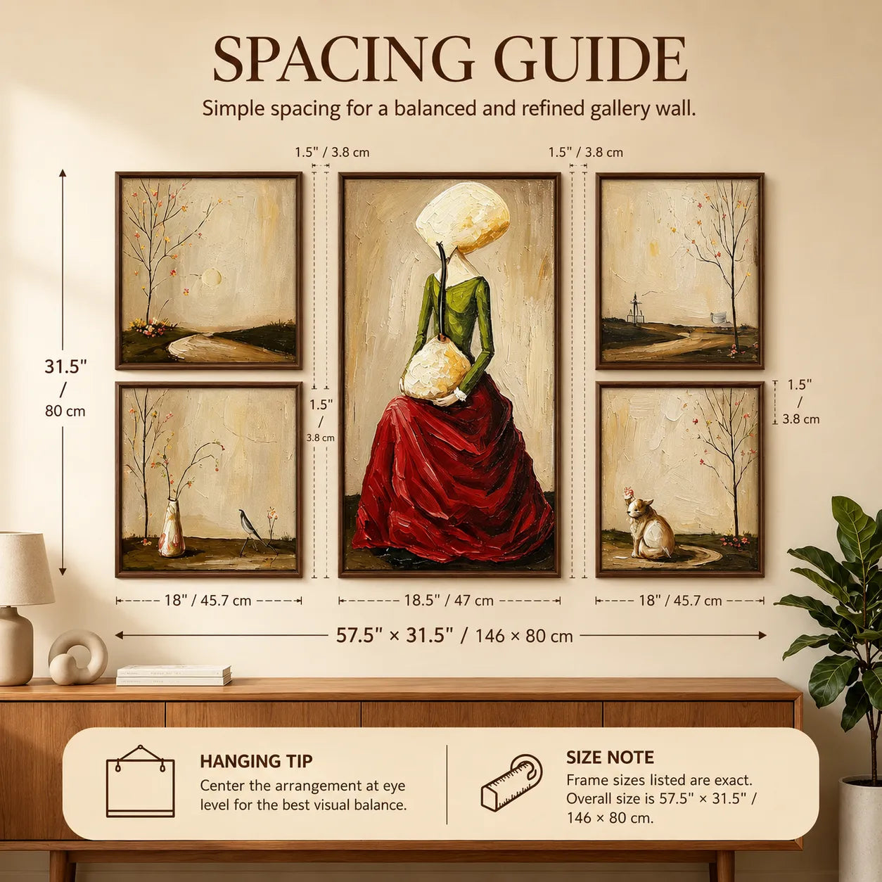 The Quiet Offering Gallery Wall (Including 5 Piece)