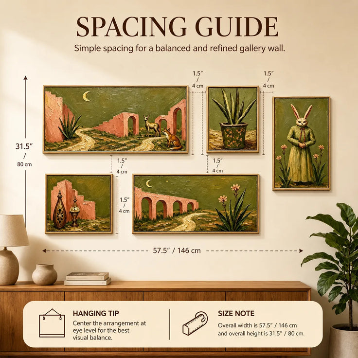 Moonlit Desert Tales Gallery Wall (Including 5 Piece)