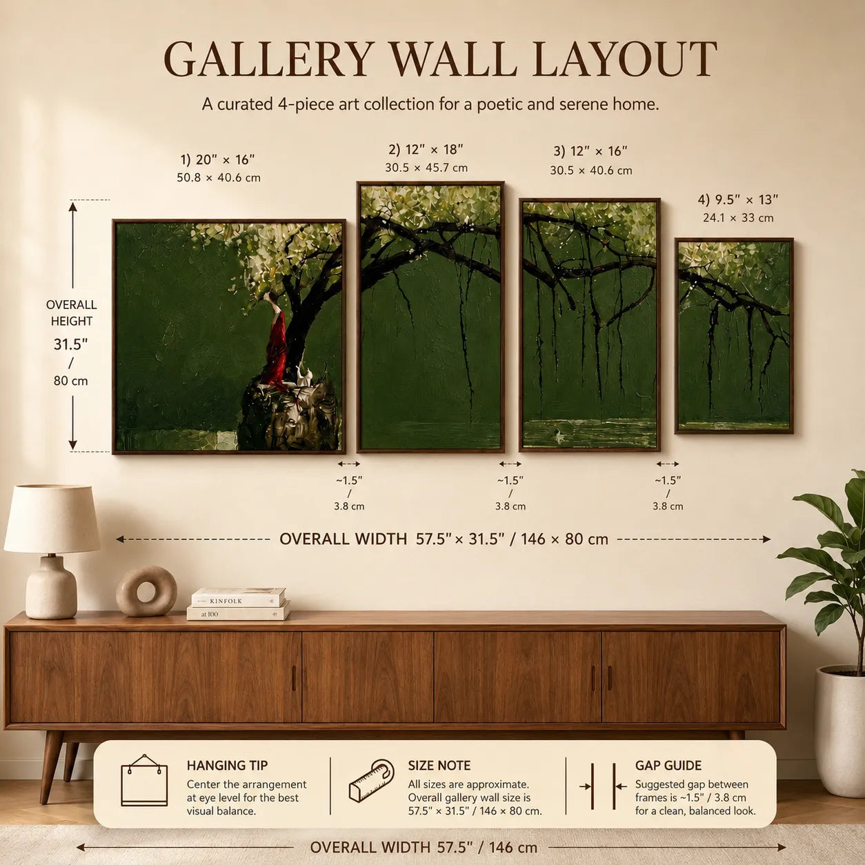 Enchanted Grove Guardian Gallery Wall (Including 4 Piece)