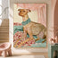 Blush Canine Portrait