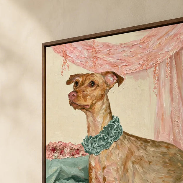 Blush Canine Portrait