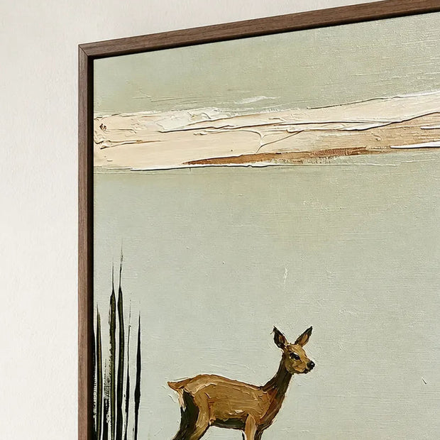 Solitary Deer by the Water