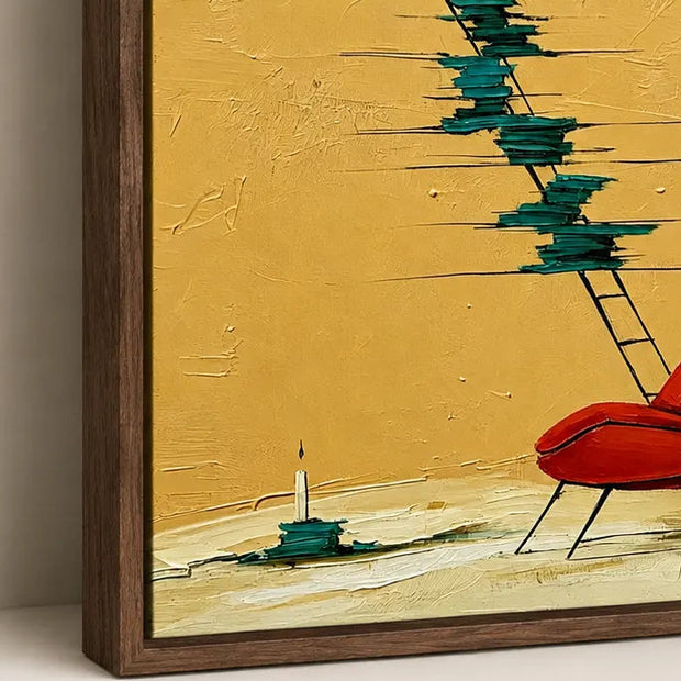 Scarlet Chair & Stairway