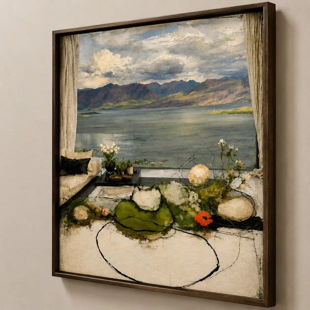 Lakeside Window View