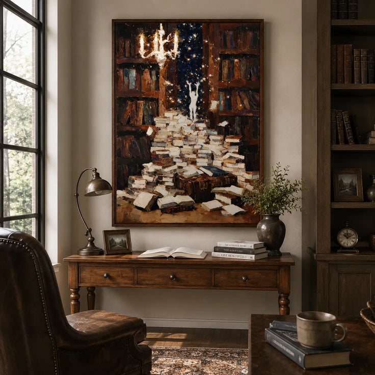 Starlit Library Dream