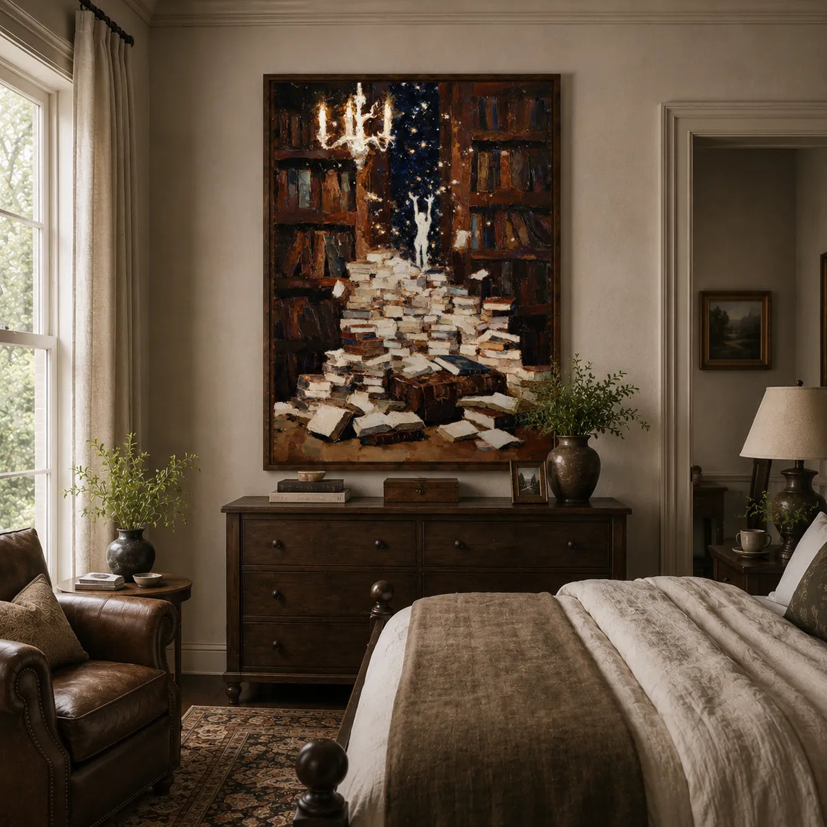 Starlit Library Dream