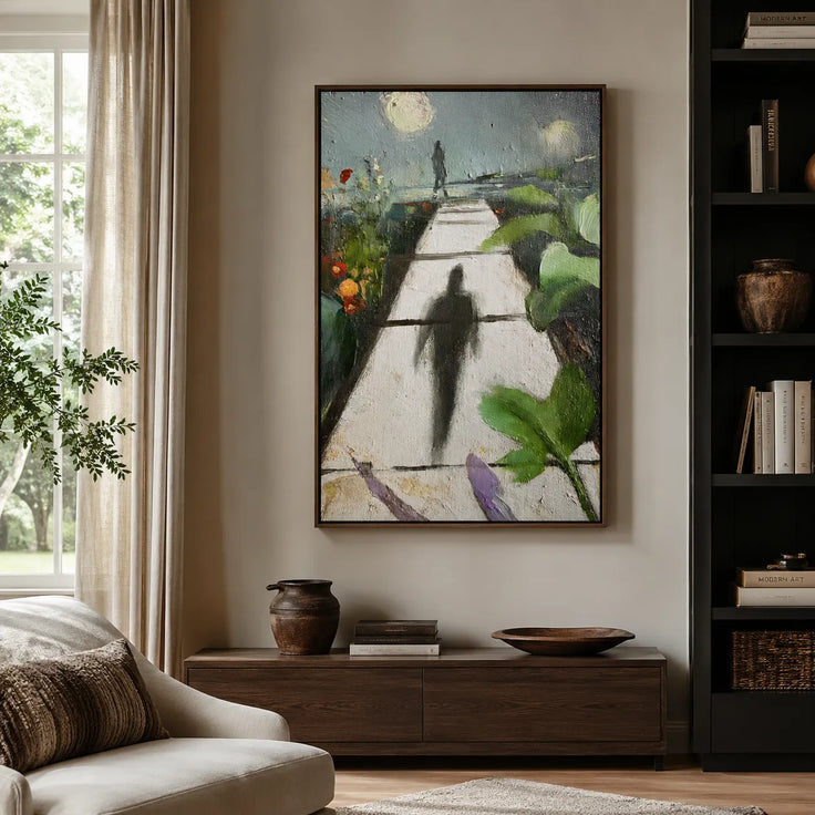 Moonlit Garden Path