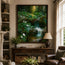 Sunlit Woodland Cascade