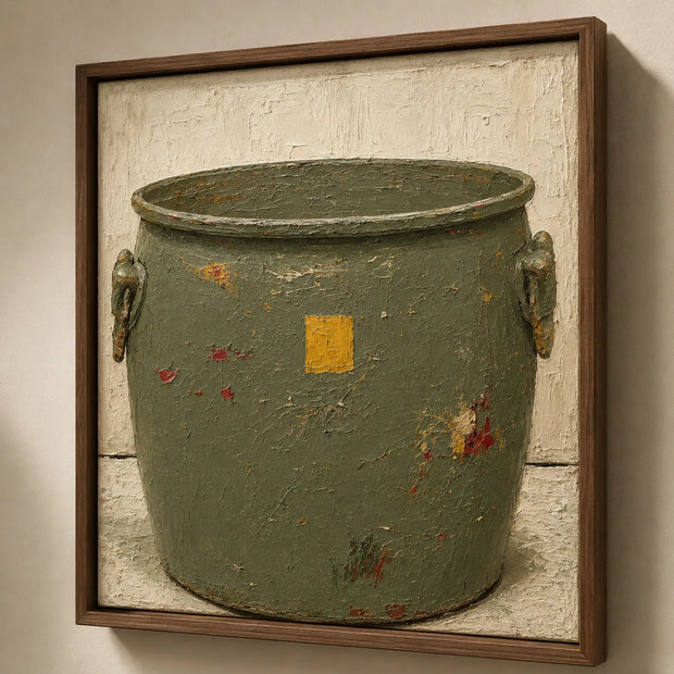 Weathered Olive Vessel