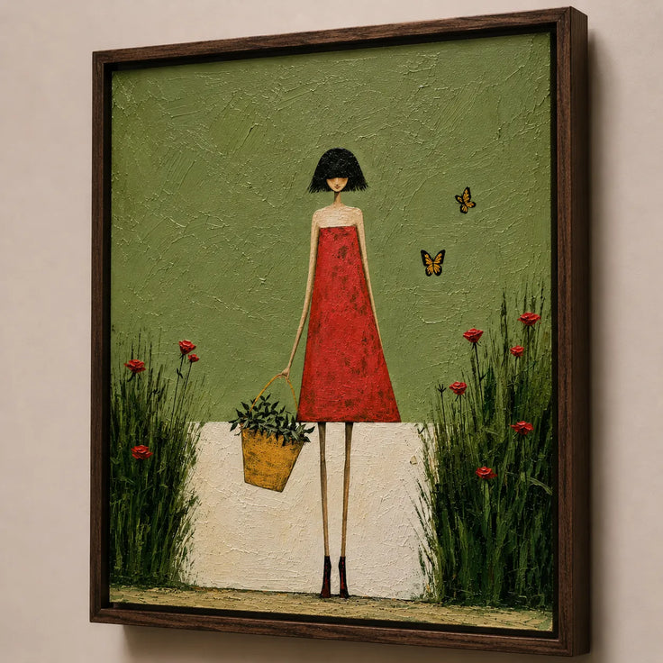 Red Dress Butterfly Garden
