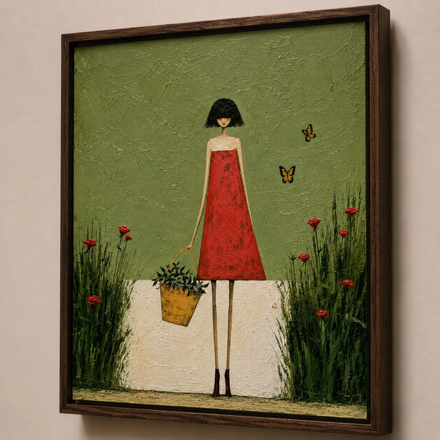 Red Dress Butterfly Garden