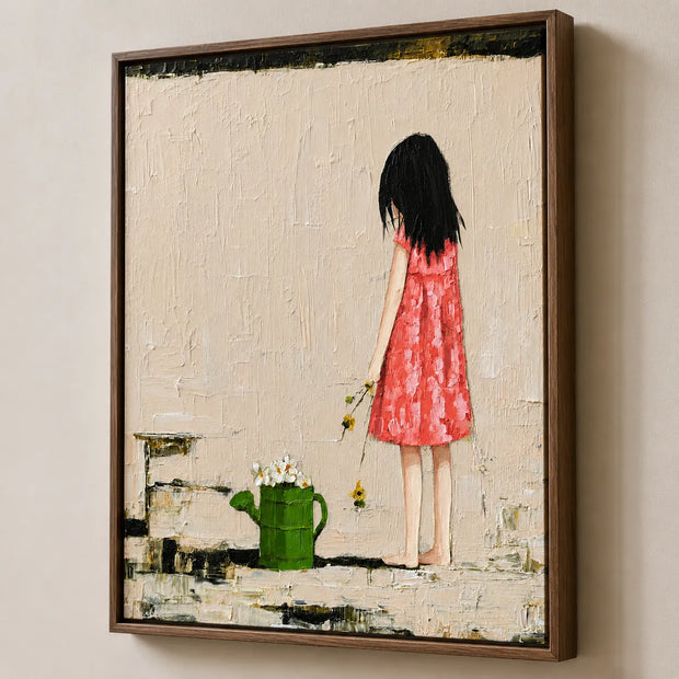 Little Girl with Flowers