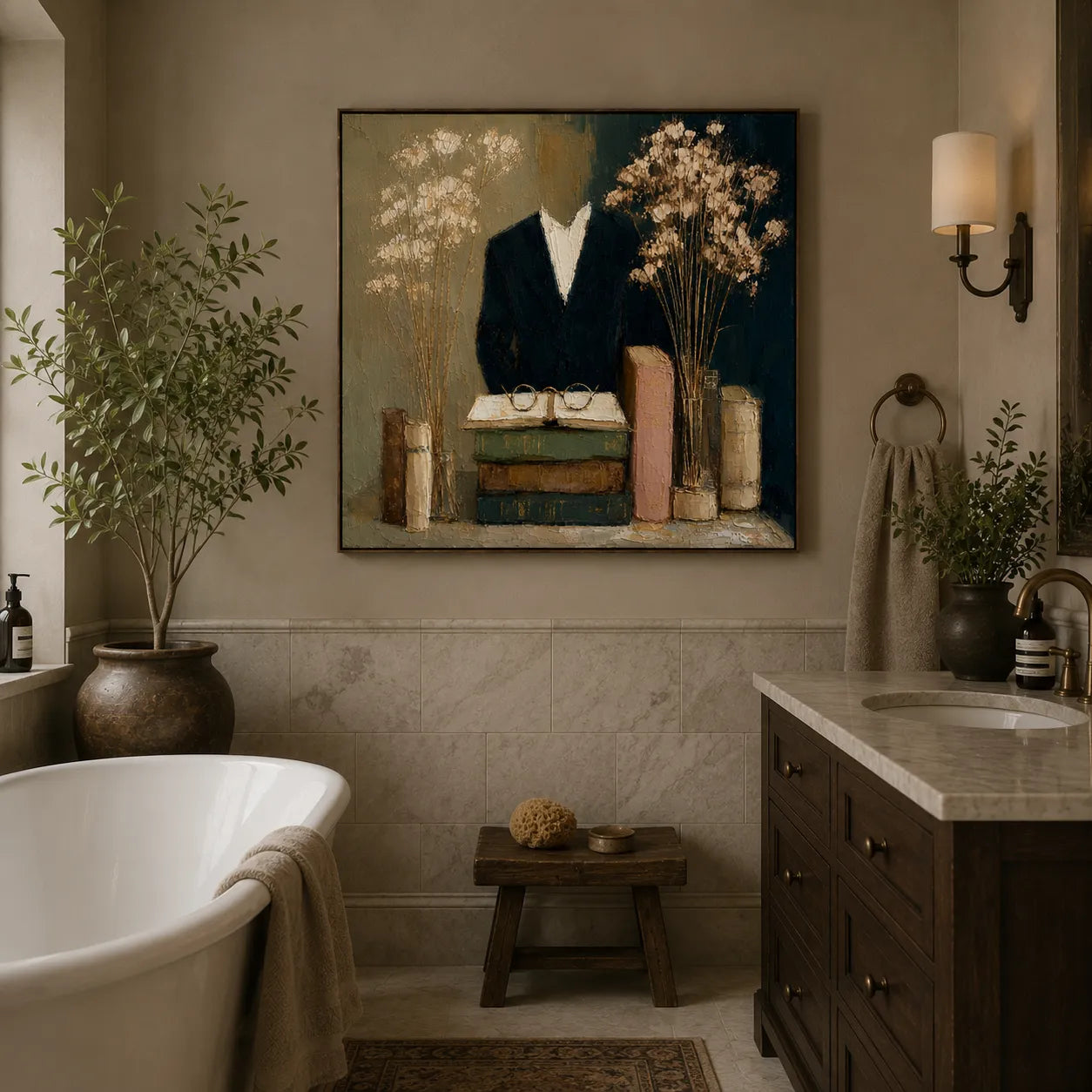 Elegant Floral Portrait