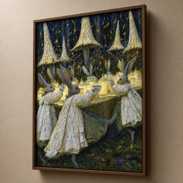 Moonlit Rabbit Tea Party