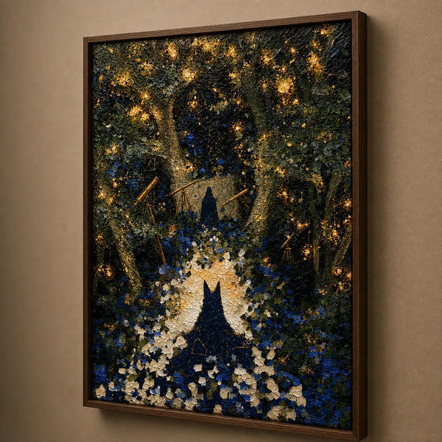 Starlit Forest Cat