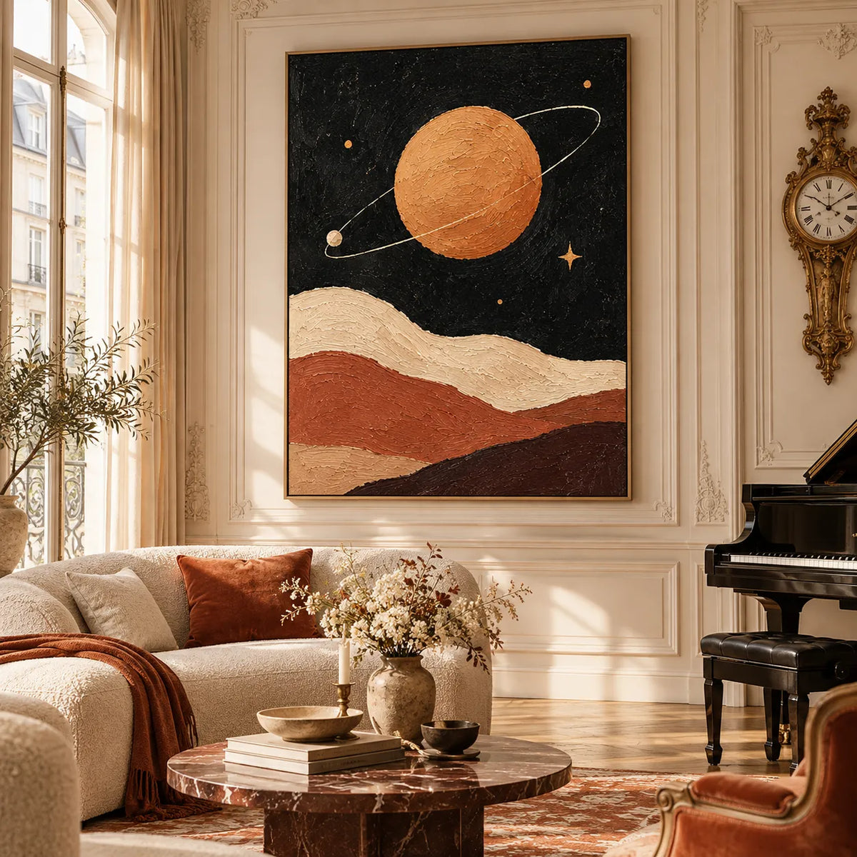Saturn’s Golden Reverie